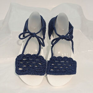 Demim Crochet Sandals