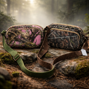 Pink Camo Allium Crossbody Bag