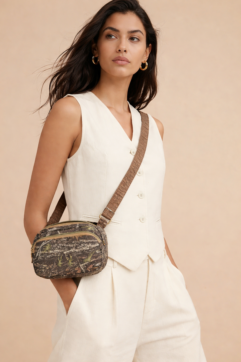 Pink Camo Allium Crossbody Bag - Image 11