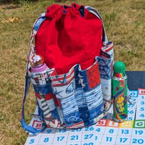 Drawstring Bingo Bags with Dauber Pockets